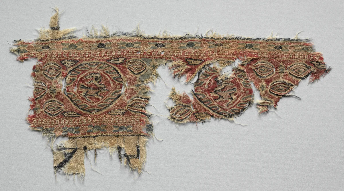 Fragment of a Band by Unknown, textile, 600-899