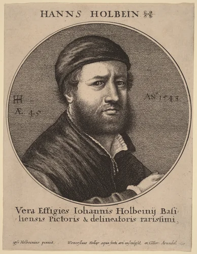 Hans Holbein the Younger by Wenceslaus Hollar
Hans Holbein the younger, print, 1647