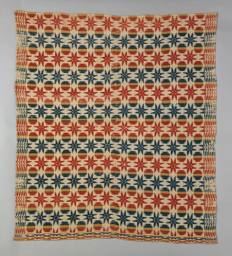 Coverlet by anonymous, textile, 1820-1840