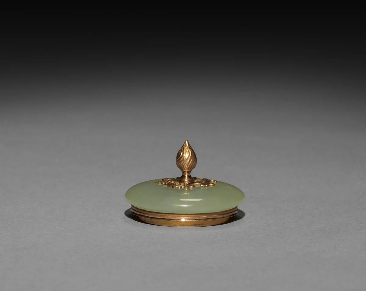 Cover for a Miniature Teapot by Mikhail Perkhin, other, 1886-1896