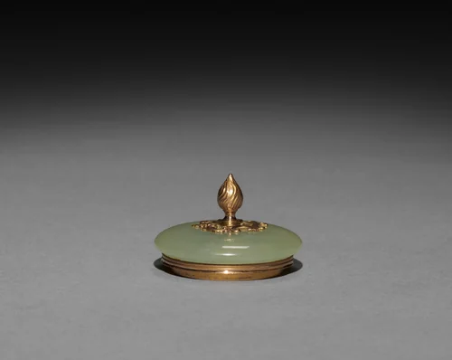 Cover for a Miniature Teapot by Mikhail Perkhin, other, 1886-1896