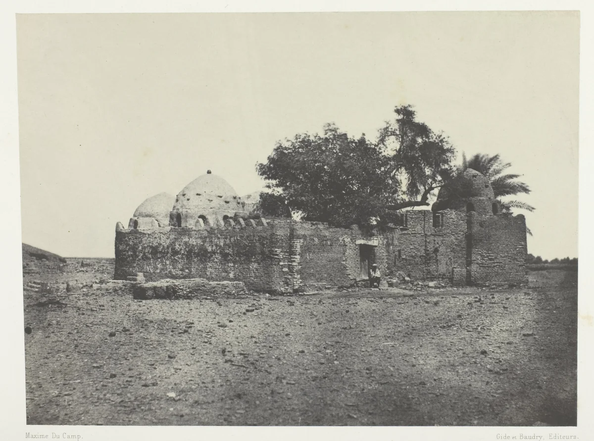 Tombeau de Cidi-Abdellah-el-Marabout, Haute-Egypte, plate 62 from the album "Egypte, Nubie, Palestine et Syrie" (1852) by Maxime Du Camp, photograph, 1849-1851