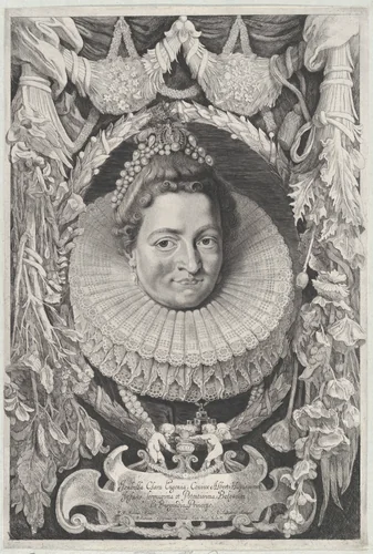 Portrait of Albert VII, Archduke of Austria by Jonas Suyderhoef, print, 1645-1655