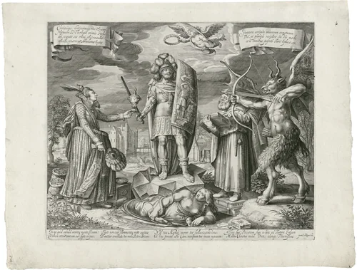 The Christian Soldier by Pieter Serwouters, print, 1614