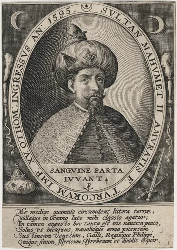 Mehmed II, Sultan of Turkey by Crispijn van de Passe I, print, 1595