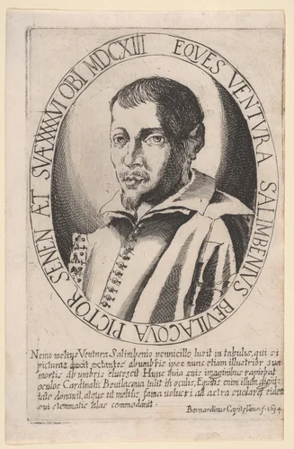 Portrait of Ventura Salimbeni by Bernardino Capitelli, print, 1634