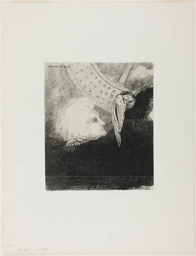 The Wheel, plate three from In Dreams by Odilon Redon, print, 1879