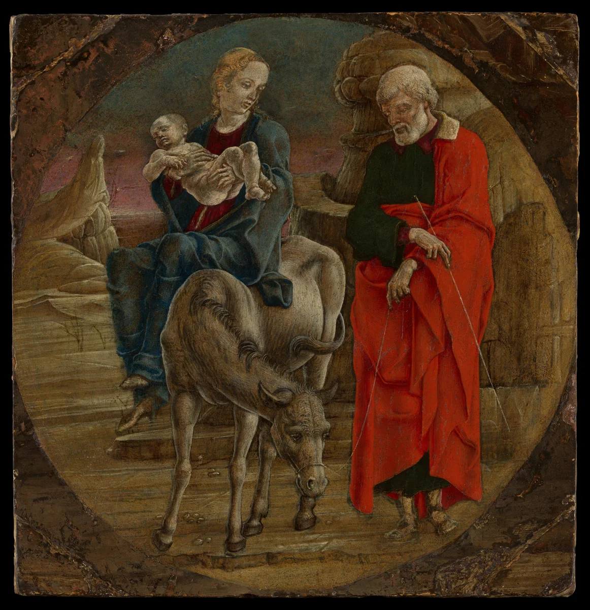 The Flight into Egypt by Cosmè Tura, painting, 1470-1479
