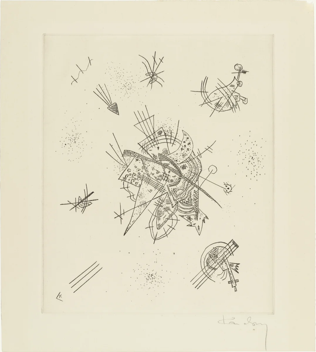 Small Worlds X (Kleine Welten X) from Smalls Worlds (Kleine Welten) by Wassily Kandinsky, print, 1922