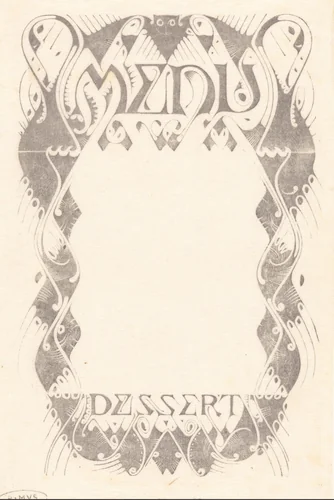 Menukaart by Karel Petrus Cornelis de Bazel, print, 1896