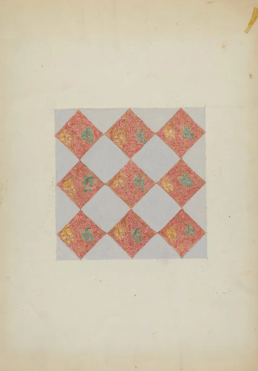 Patchwork Square by Mabel Ritter, index of american design, 1936