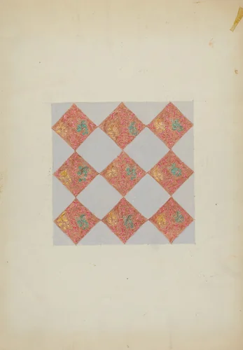Patchwork Square by Mabel Ritter, index of american design, 1936