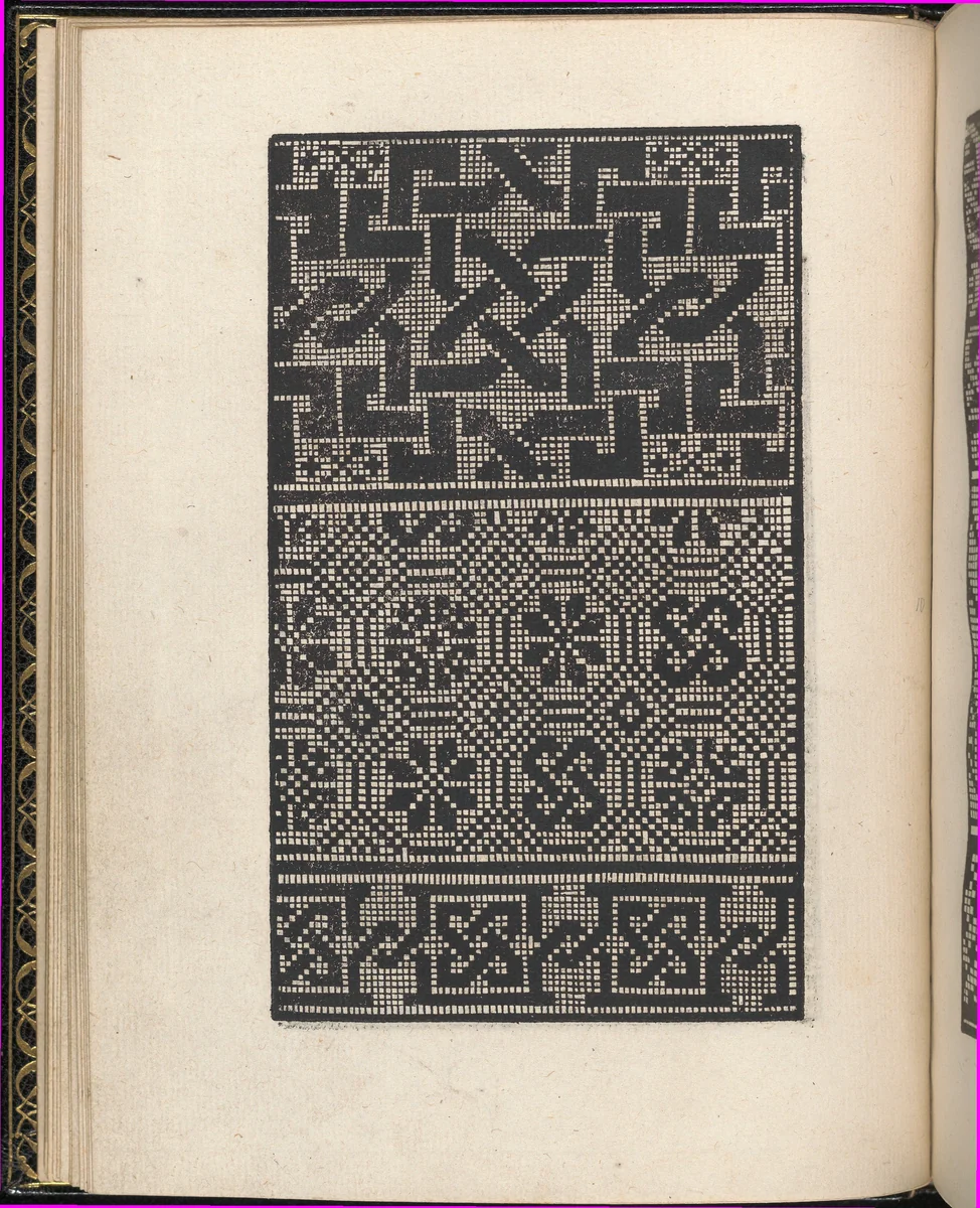 Page from Ein new kunstlich Modelbuch...(Page 10v) by Peter Quentel, book, 1544