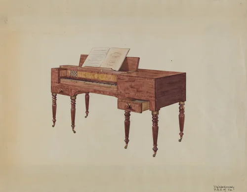 Piano by Virginia Kennady, index of american design, 1939