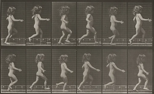 Plate Number 469. Child running by Eadweard Muybridge, photograph, 1887