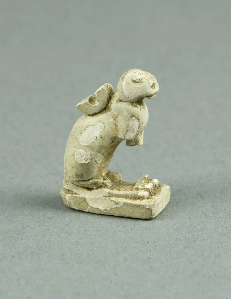 Amulet of the Goddess Bastet by Egyptian, metalwork, -1070--656