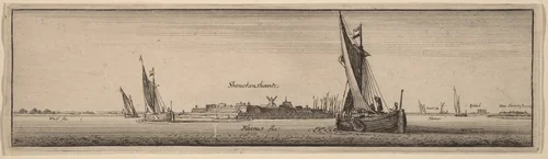 View of Shenckenschantz by Wenceslaus Hollar, print, 1647