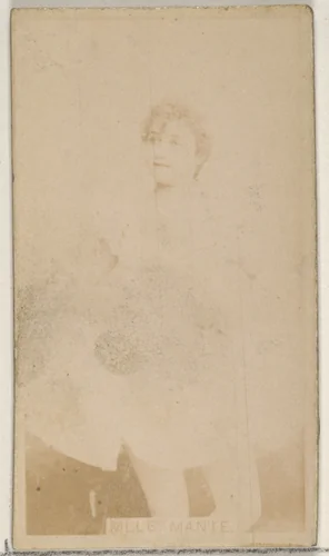 Mlle. Mante, from the Actors and Actresses series (N45, Type 8) for Virginia Brights Cigarettes by Allen & Ginter, photograph, 1885-1891
