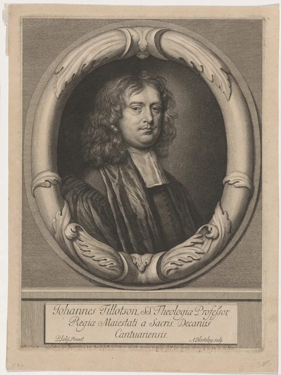 John Tillotson by Abraham Blooteling, print, 1640-1690