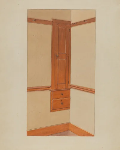 Closet and Drawers by Winslow Rich, index of american design, 1938