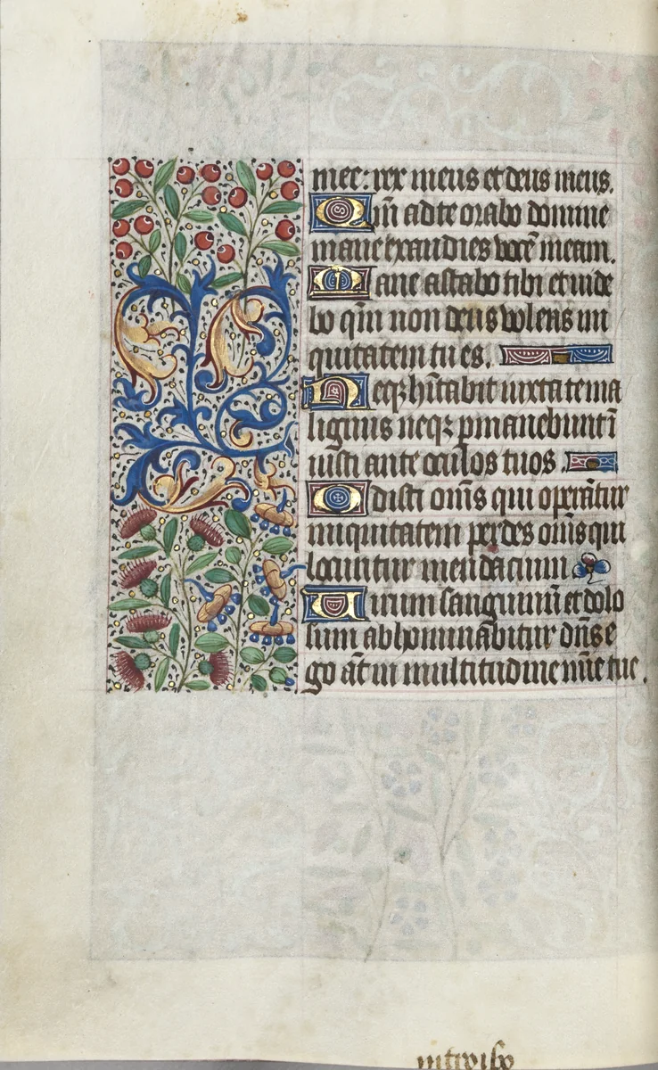 Book of Hours (Use of Rouen): fol. 110v by Master of the Geneva Latini, book, 1465-1475