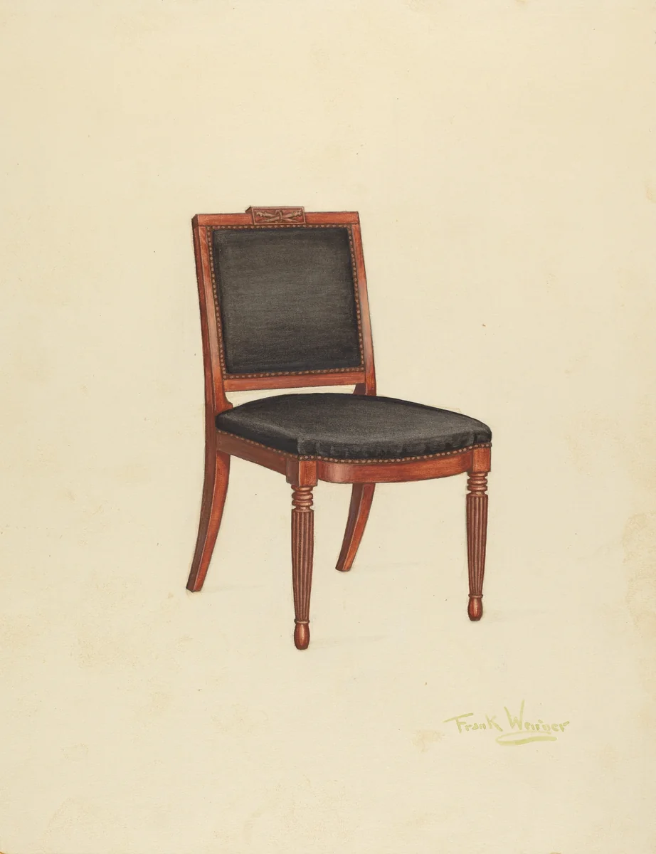 Side Chair by Frank Wenger, index of american design, 1940