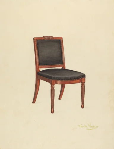 Side Chair by Frank Wenger, index of american design, 1940