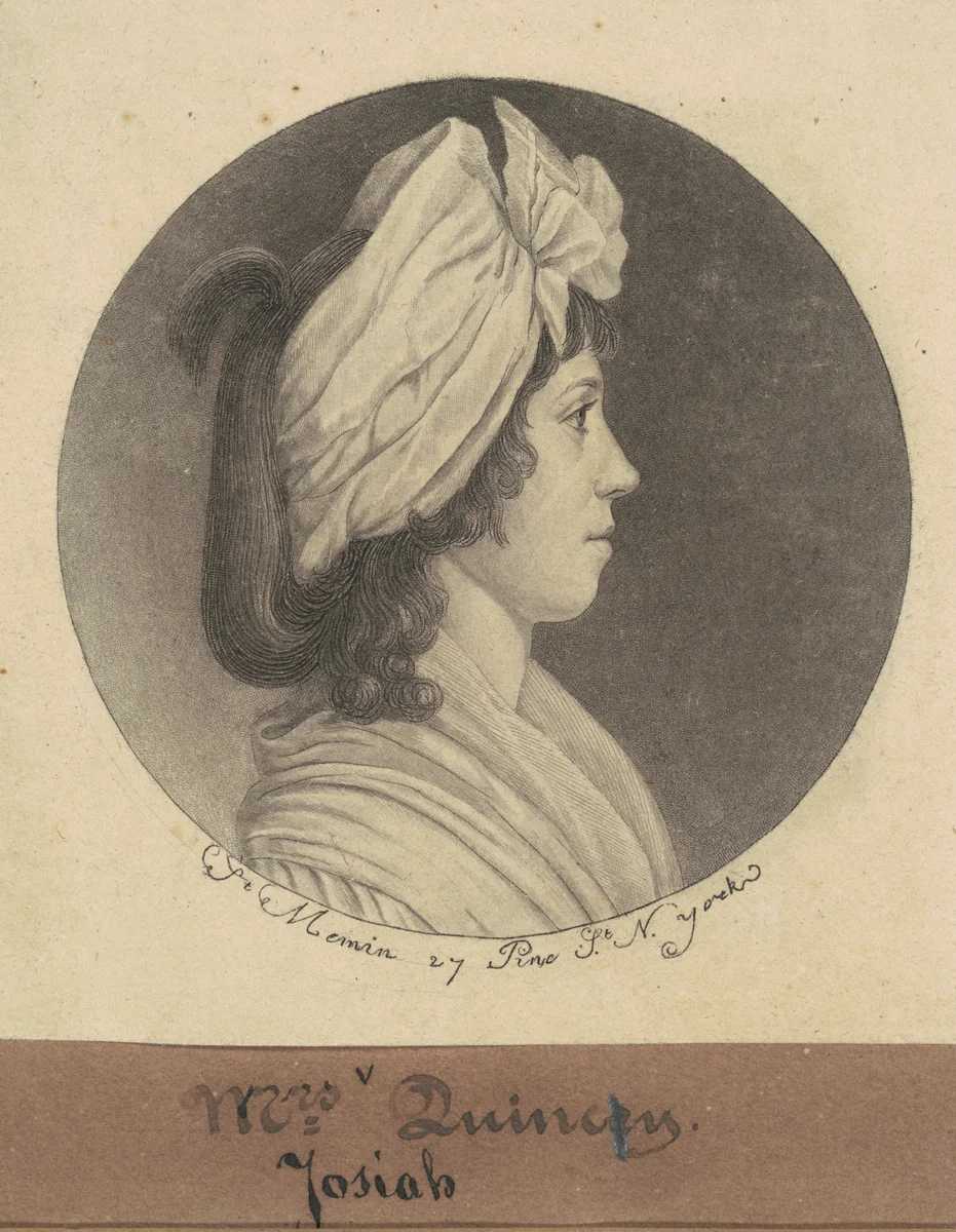 Eliza Susan Morton Quincy by Charles B. J. Févret de Saint-Mémin, print, 1797