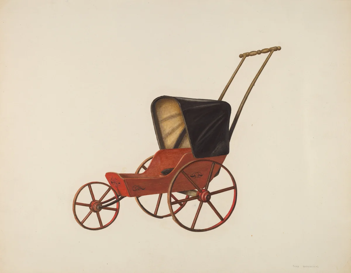 Baby Carriage by Fred Hassebrock, index of american design, 1935-1942
