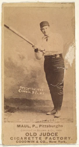 Al Maul, Pitcher, Pittsburgh, from the Old Judge series (N172) for Old Judge Cigarettes by Goodwin & Company, photograph, 1888