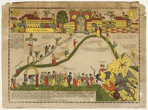 Das Neue Jerusalem by Gustav Peters, print, 1800-1900