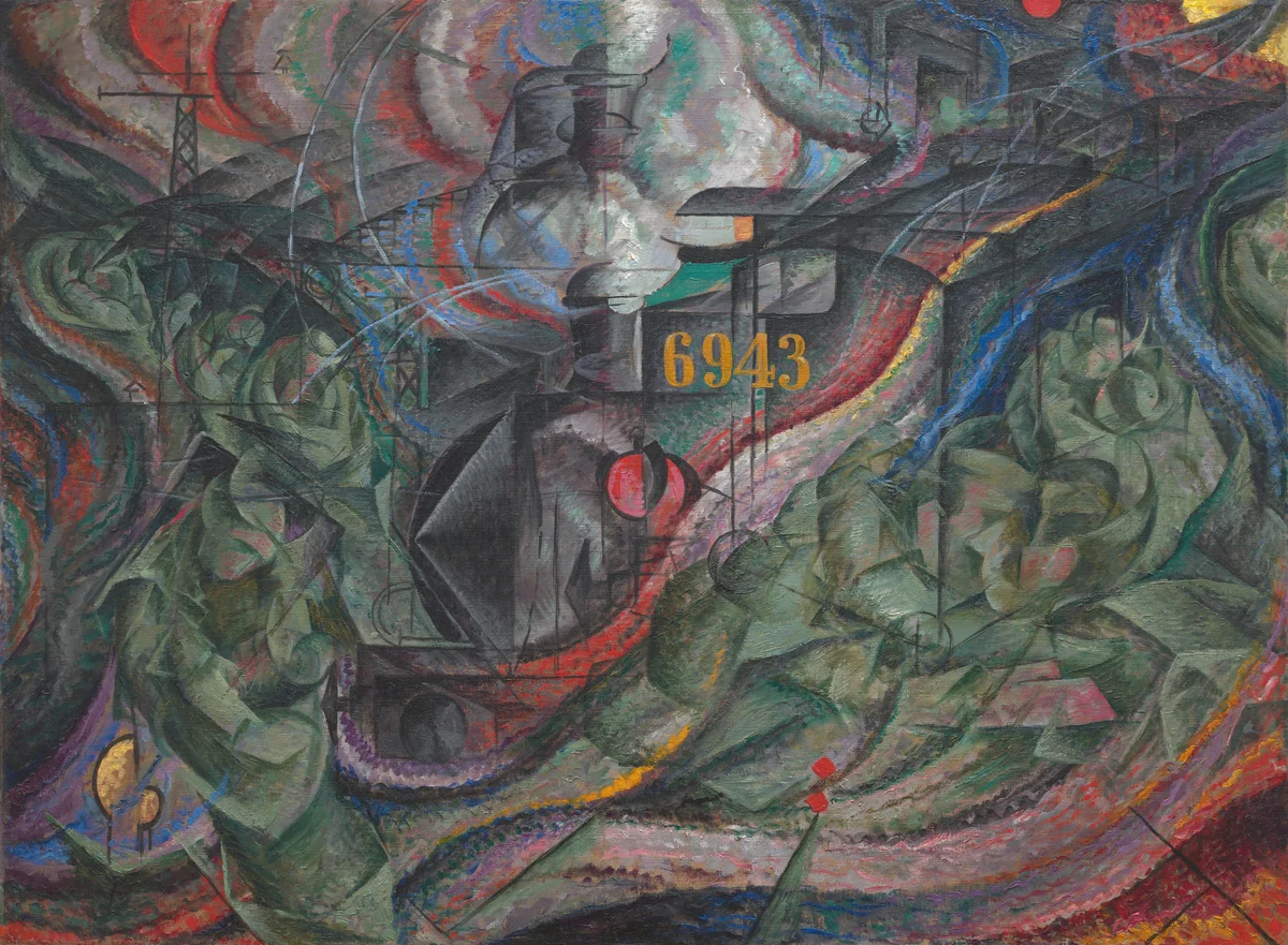 States of Mind I: The Farewells by Umberto Boccioni, painting, 1911