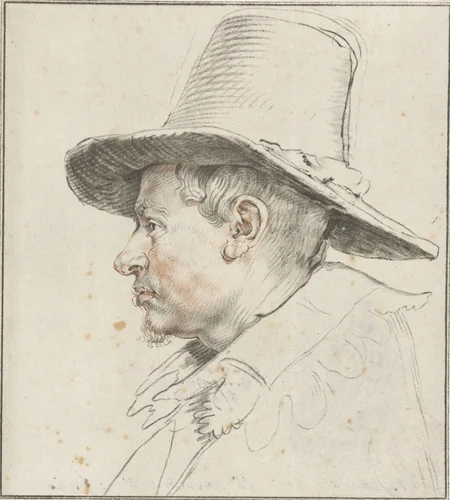 Portret van een onbekende man by Johannes Körnlein, print, 1766