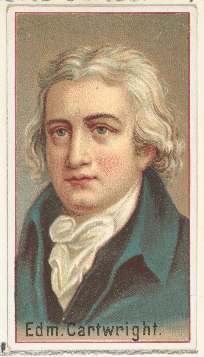 Edmund Cartwright, printer's sample for the World's Inventors souvenir album (A25) for Allen & Ginter Cigarettes by Allen & Ginter, print, 1888