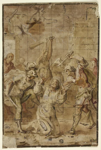 Martyrdom of a Saint by Vicencio Carducho, drawing, 1626-1632