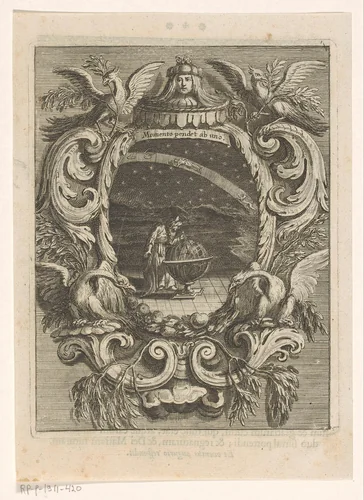 Opmeten van de hemel by Gabriel Ehinger, print, 1695