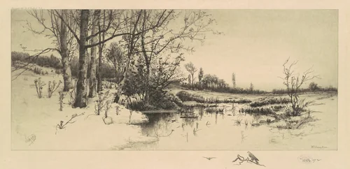 Robed in a Garment of Untrodden Snow by W.C. Bauer, print, 1888