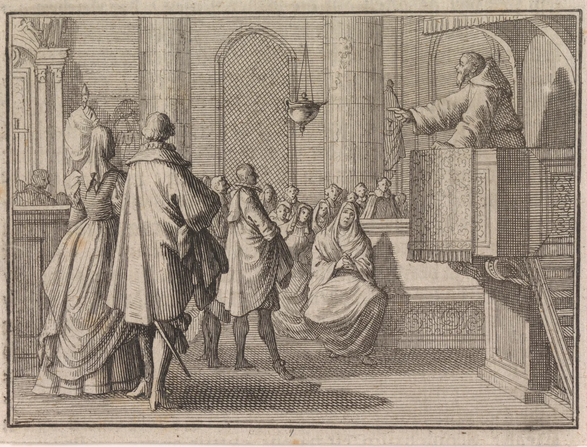Wonder van de uitgebluste en weer ontstoken lamp by Caspar Luyken, print, 1710