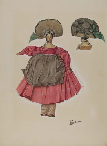"Dutch" Doll by Beverly Chichester, index of american design, 1937