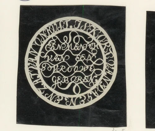 Spreuk: Een Mensch van een vrouwe geboren. Is kort van dagen en zat van onrust by anonymous, other, 1750-1849