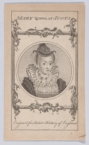 Mary, Queen of Scots by Isaac Oliver, print, 1771-1799