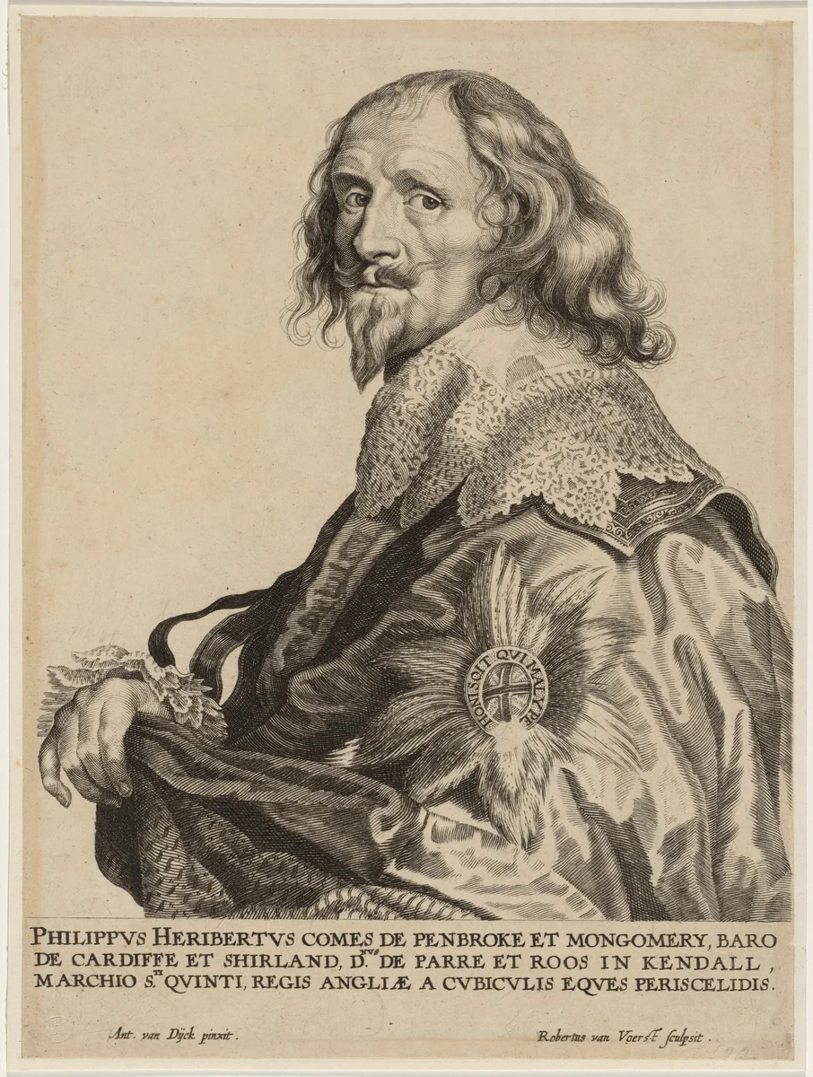 Philip Herbert, Fourth Earl of Pembroke by Robert van Voerst
Sir Anthony van Dyck, print, 1597-1636