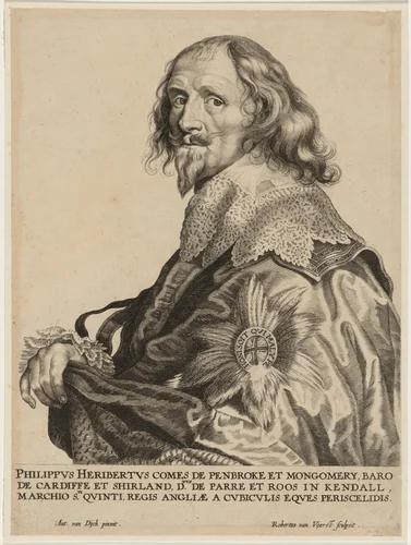 Philip Herbert, Fourth Earl of Pembroke by Robert van Voerst
Sir Anthony van Dyck, print, 1597-1636