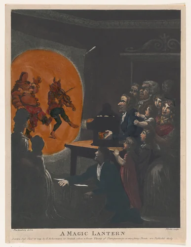 A Magic Lantern by Henri Merke, print, 1799
