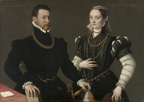 Portrait of a Couple by Unknown, painting, 1580-1588