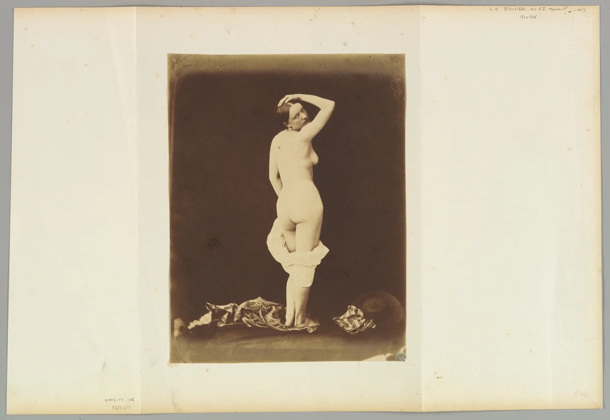 Nude by Félix-Jacques-Antoine Moulin, photograph, 1848-1852