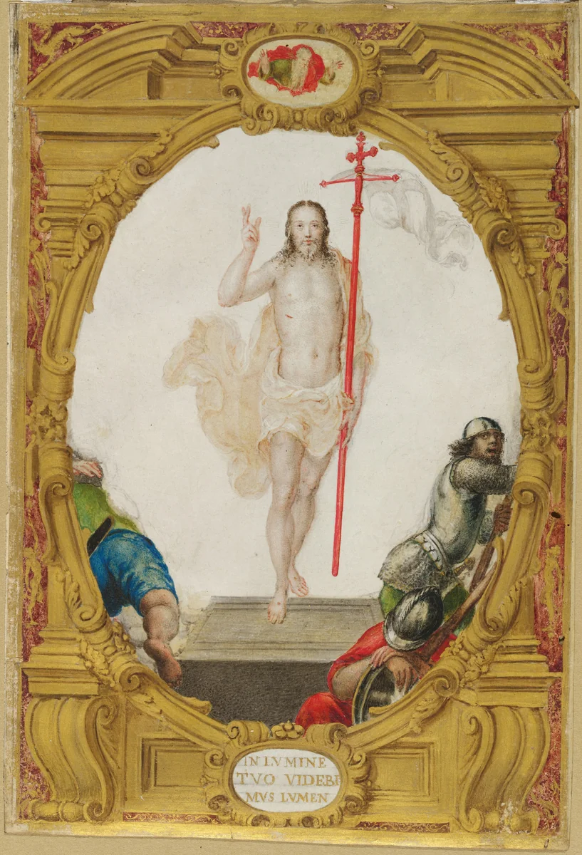 The Resurrection by Giorgio Colonna, drawing, 1555-1565
