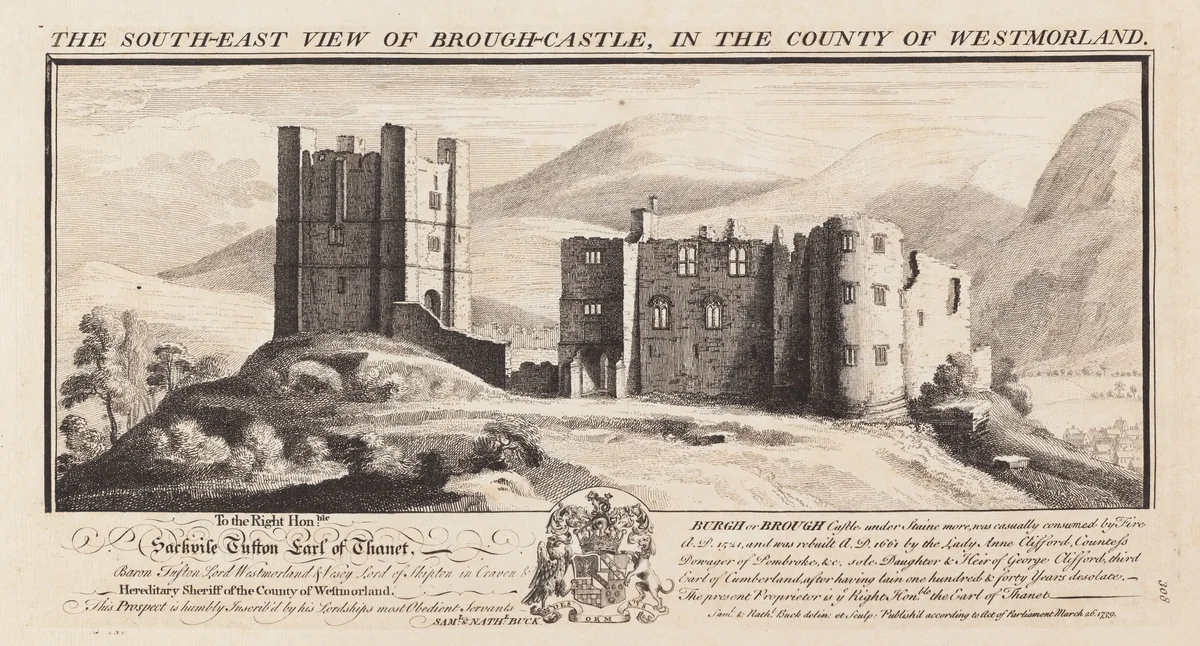 The South-East View of Wardour Castle, in the County of Wilts by Samuel Buck
Nathaniel Buck, print, 1739