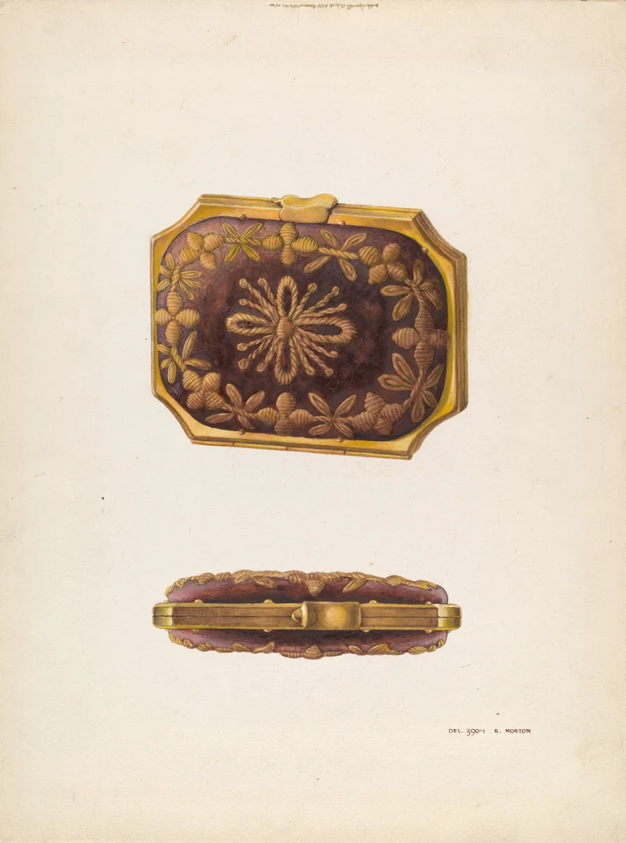 Gold Purse by Ralph Morton, index of american design, 1938