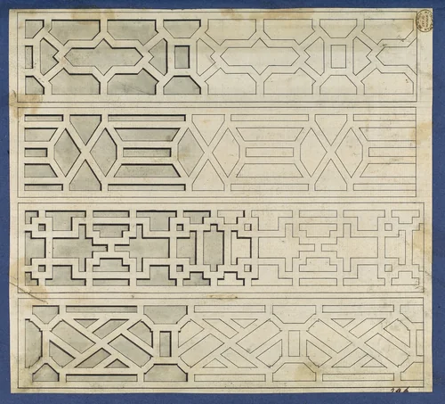 Frets, from Chippendale Drawings, Vol. II by Thomas Chippendale, drawing, 1754